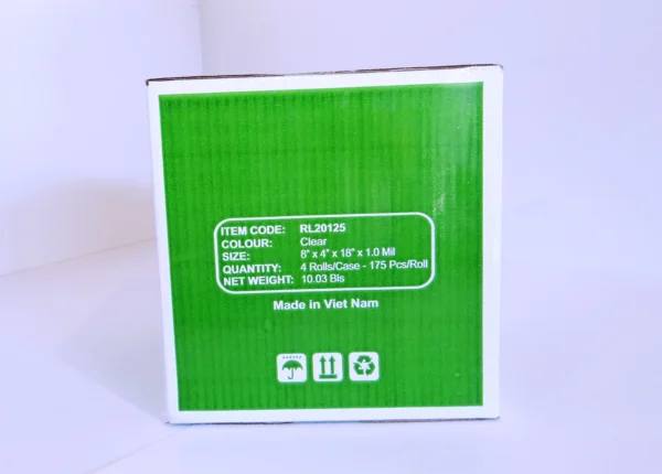 Bag Clear Low-Density Poly Bags on Roll – 8" x 4" x 18", 1.0 mil - Image 5